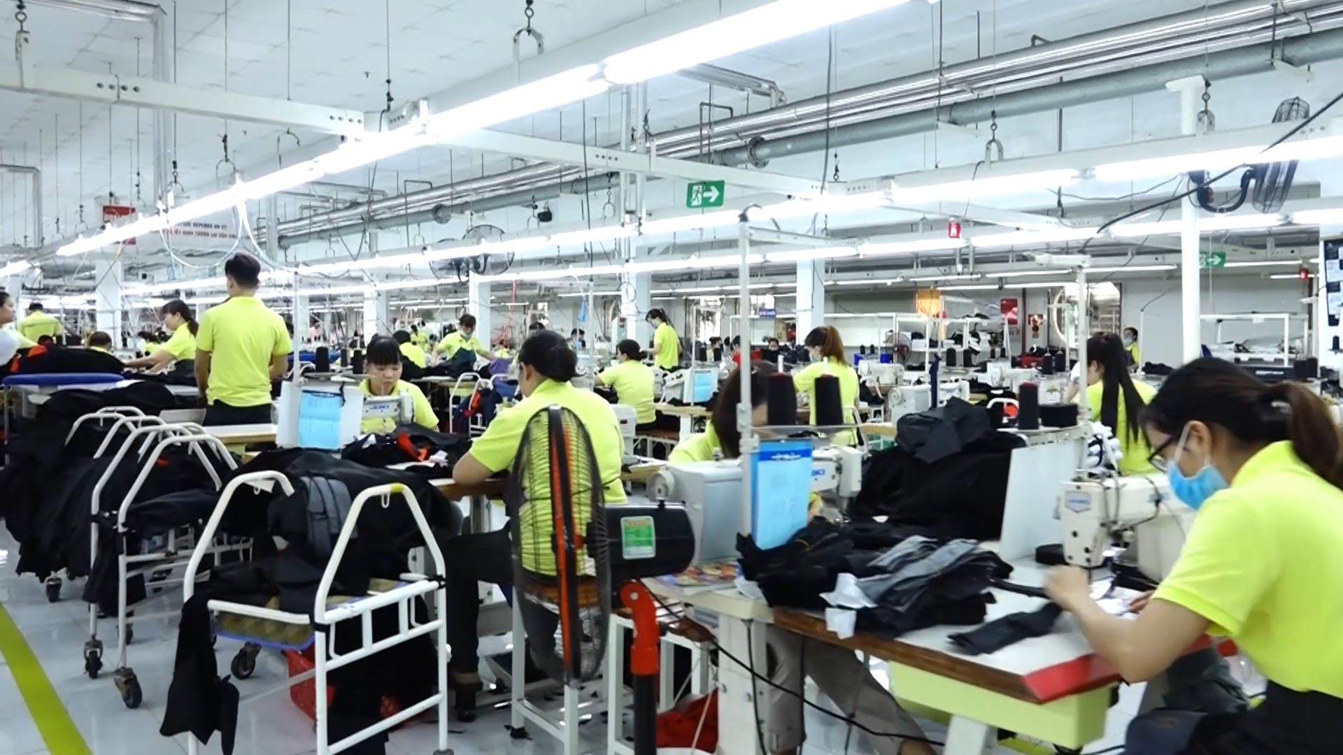 Suit sewing line