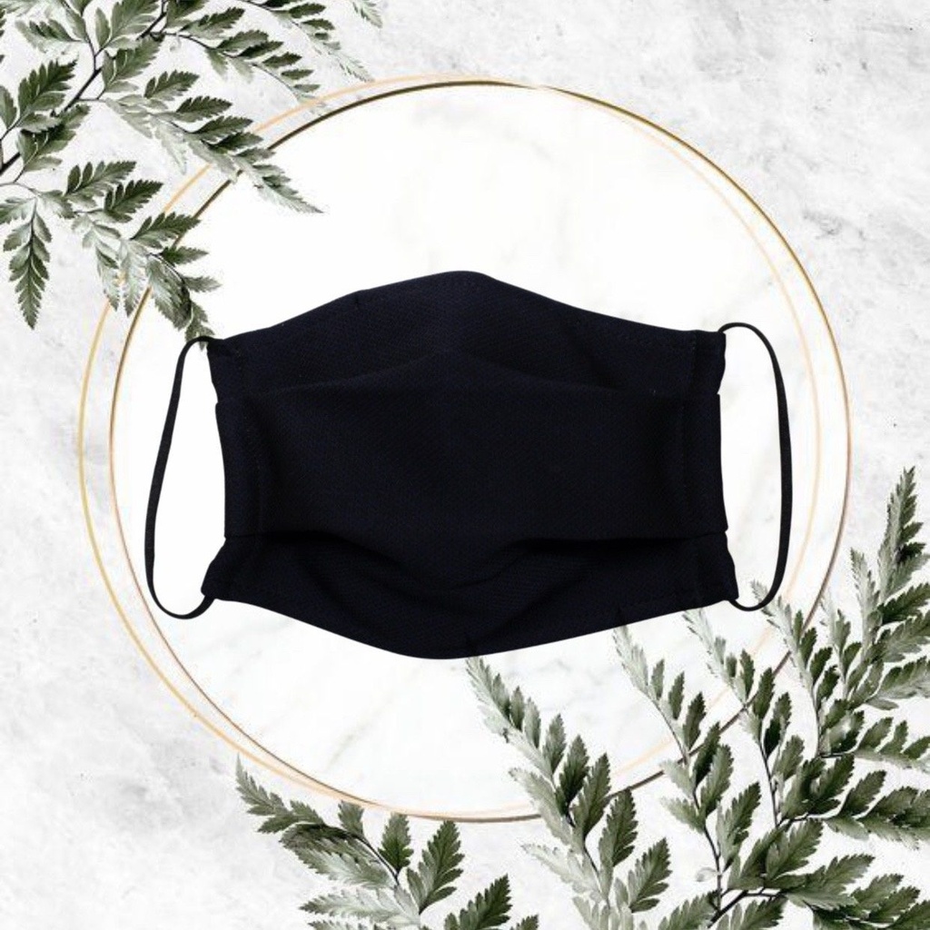 Black Folding- Fabric Face Mask