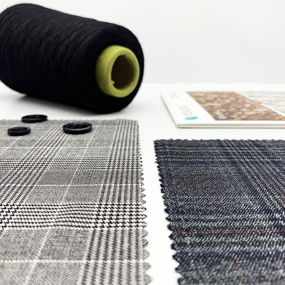 English Glen check fabric 1