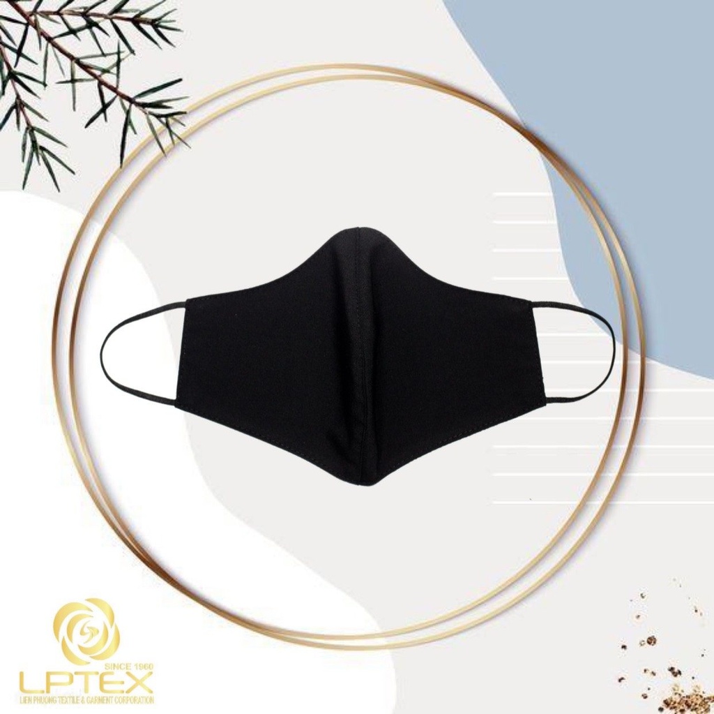 Simple Black- Fabric Face Mask
