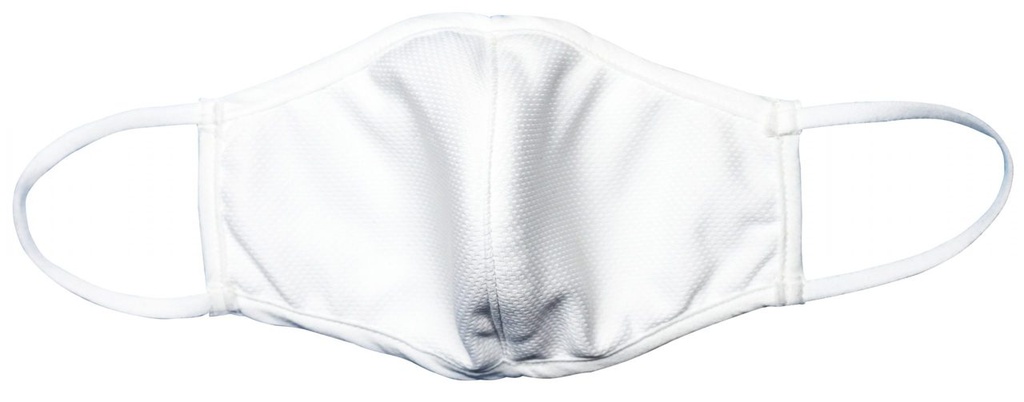 Simple White- Fabric Face Mask 1